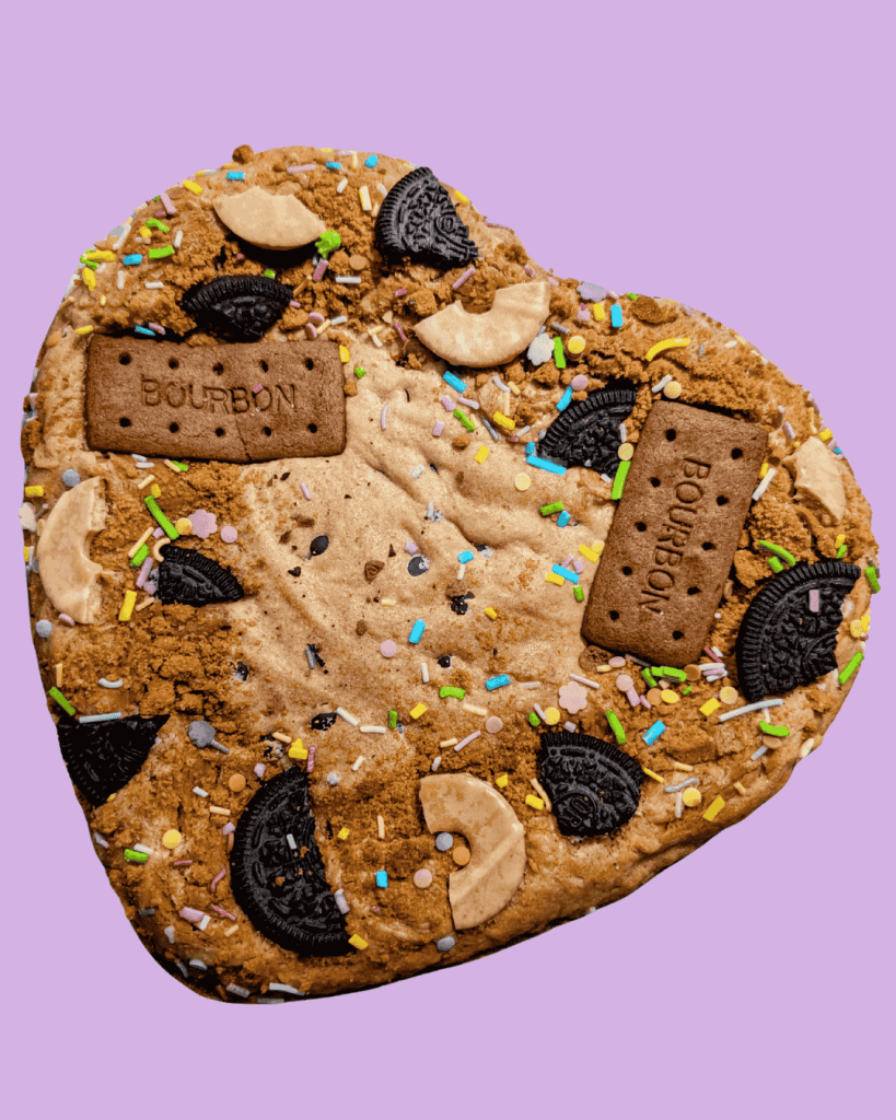 Personalised-Giant-Cookie-Pie-Circle with Happy Birthday